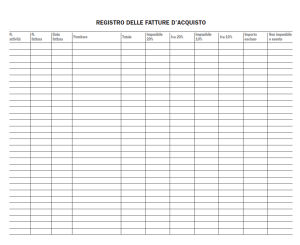 Registro delle fatture emesse